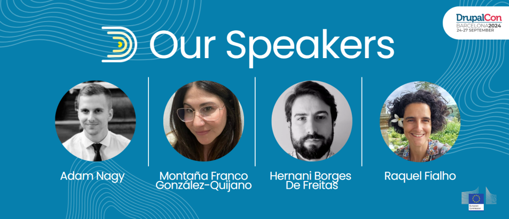 Picture of Our speakers for the Drupal Con Barcelona 
