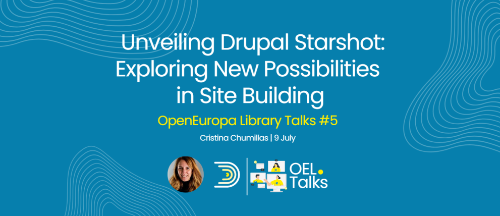 Drupal Starshot with Cristina Chumillas Banner 